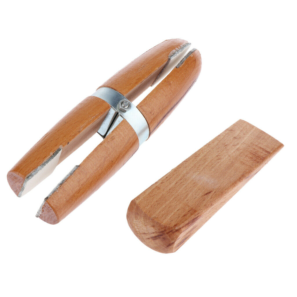 Wooden Jewelers Ring Clamp Wood Jewellery Making Vise Tool Holder 19 X 5cm