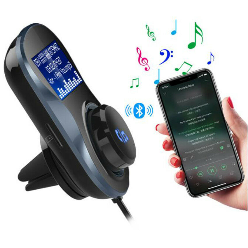 Bluetooth Car FM Transmitter MP3 Player Radio Adapter Kit Dual USB USB Charger