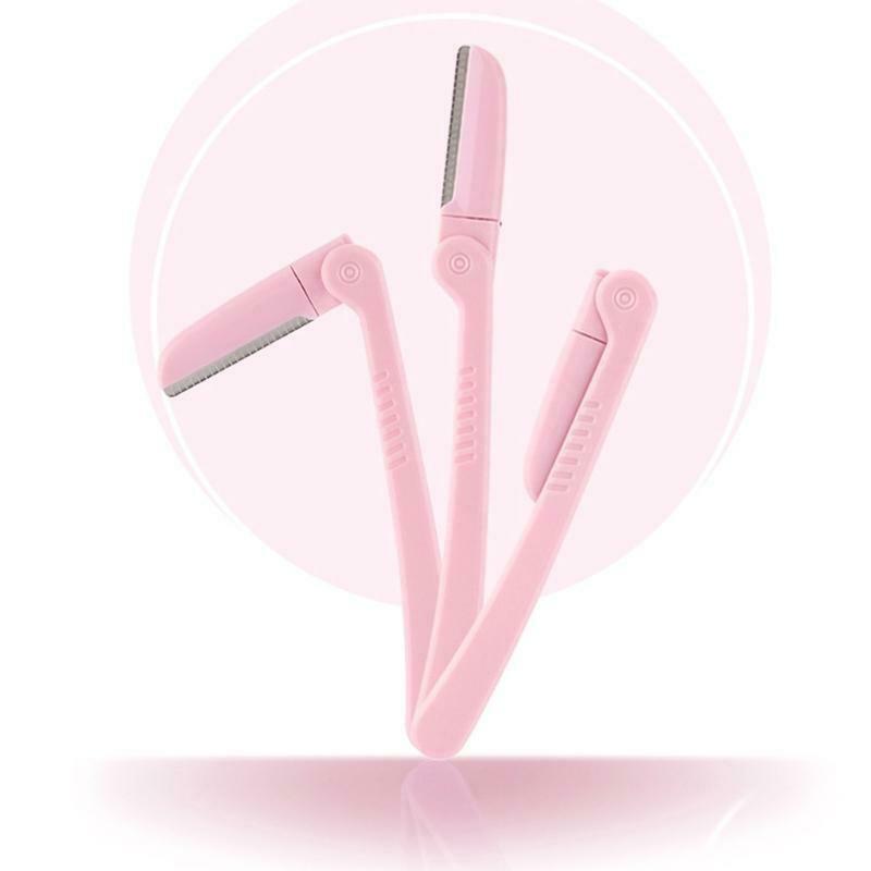 3pcs Stainless Steel Eyebrow Razor Facial Hair Remover Trimmer Grooming Shaver