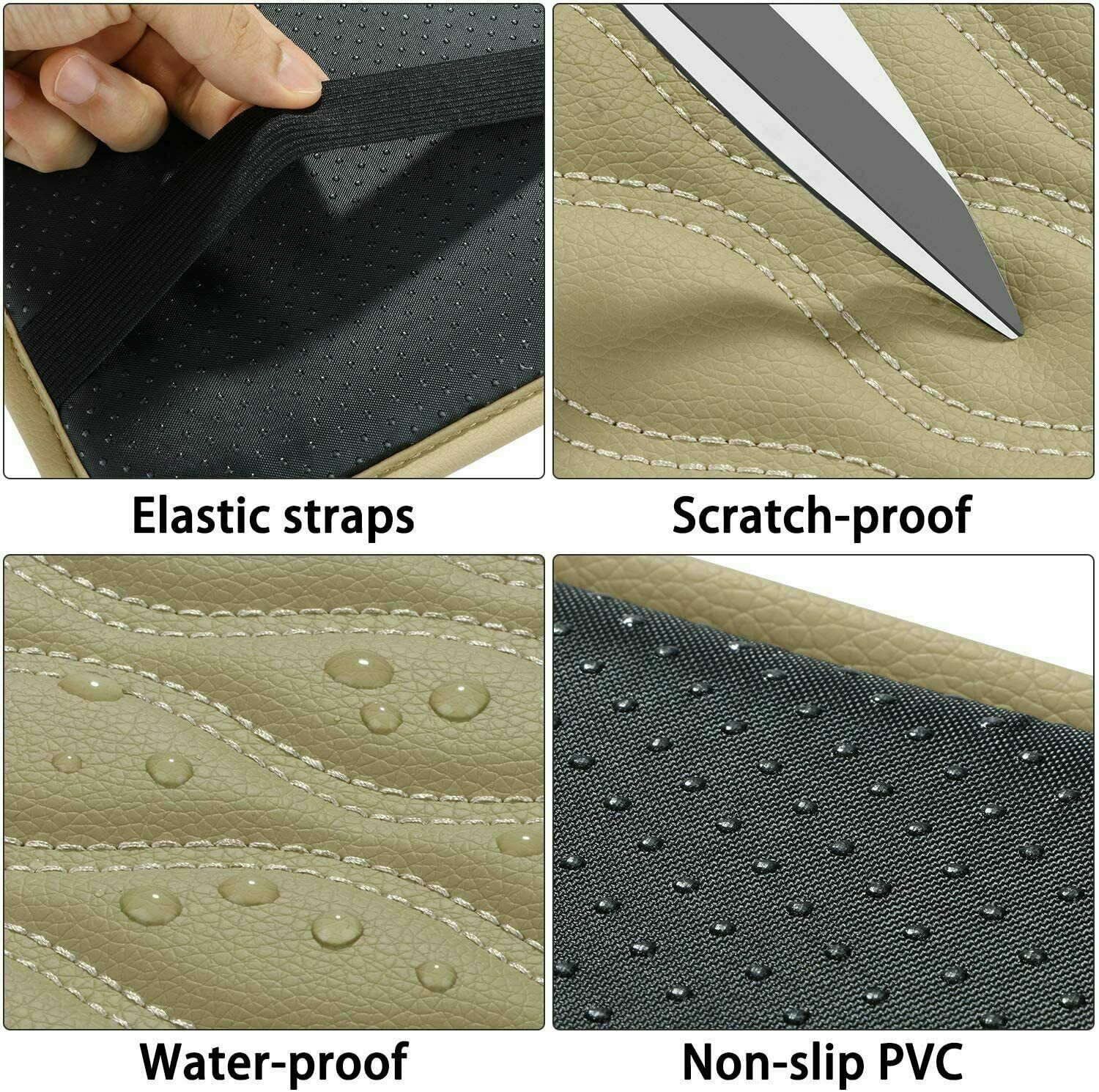 Auto Armrest Pad Cover PU Center Console Box Leather Cushion Mat Car Accessories
