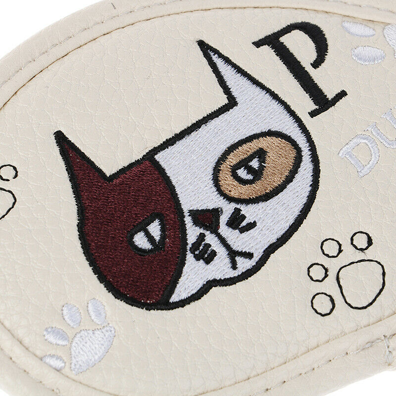 9 Pcs Portable Golf Club Headcovers Cute Cartoon Cat Pattern PU Waterproof Co TH