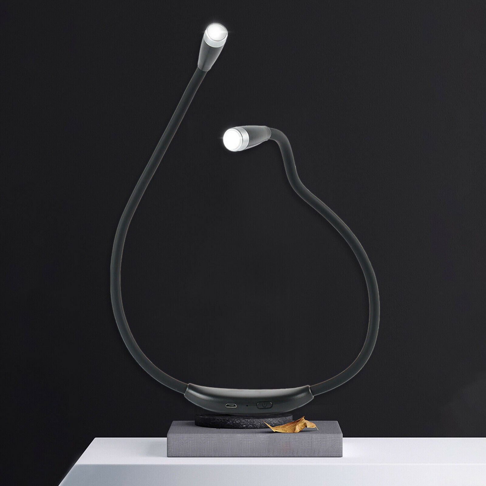 LED Neck Book Reading Light, 3 Brightness Level, Flexible Lamp for Knitting