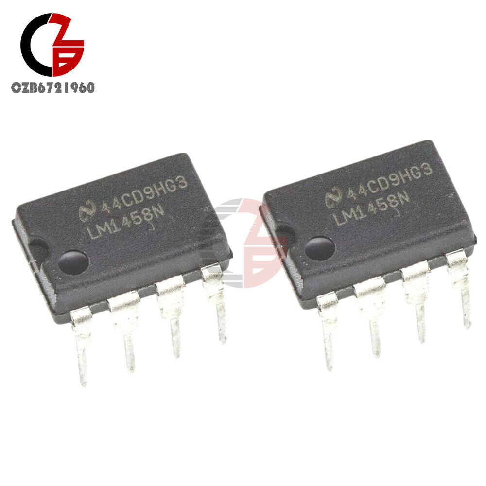 50PCS 28 Pin LM1458N DIP-8 LM1458 DUAL OPERATIONAL AMPLIFIER IC