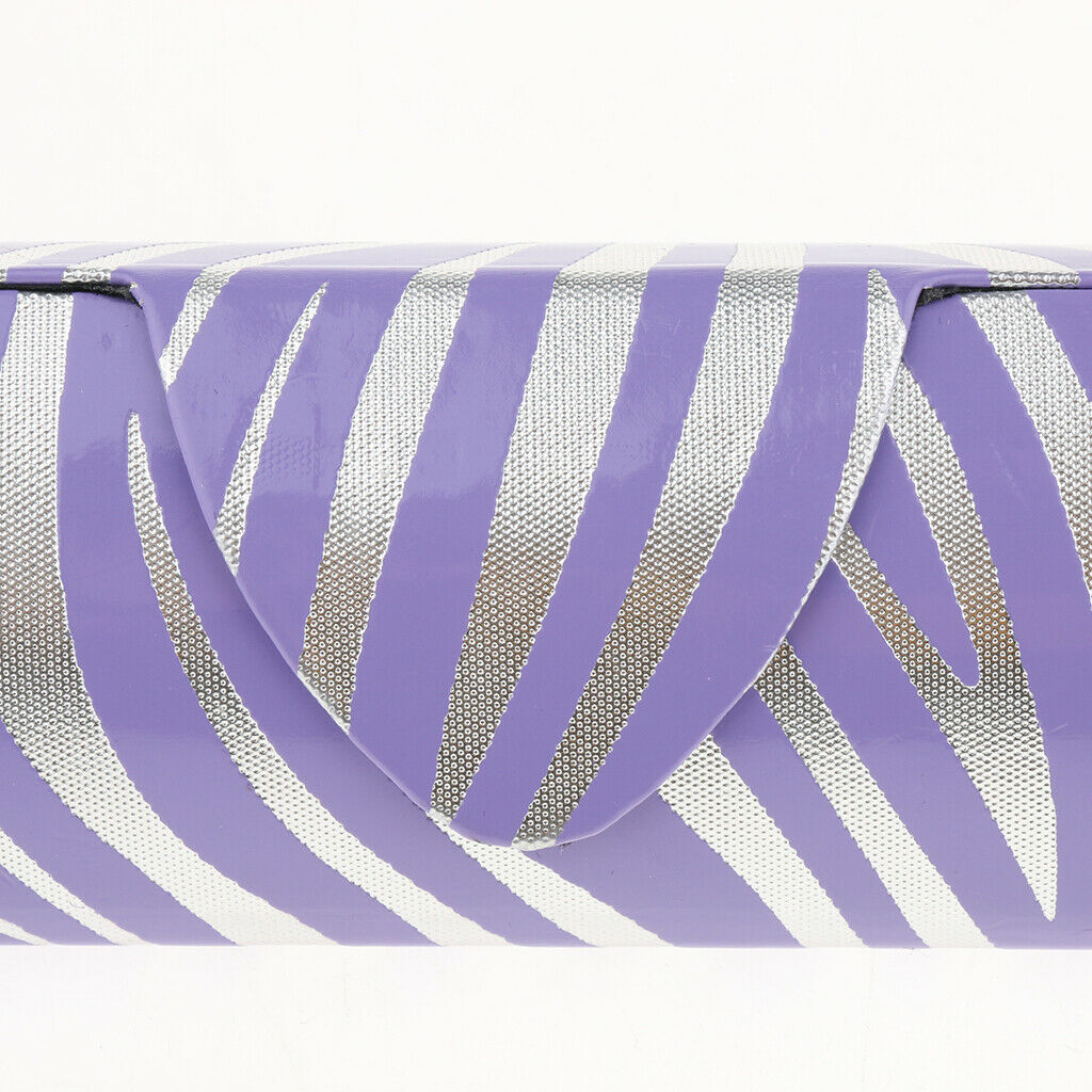 2 Portable Triangle Sunglass Glasses Holder Case  Myopia Handmade Box Purple