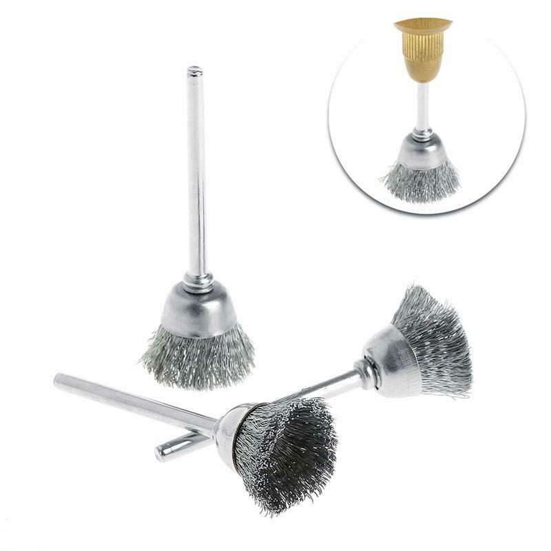 9 Steel Brush Wire Wheel Brushes Die Grinder Rotary Electric Tool for Engraver