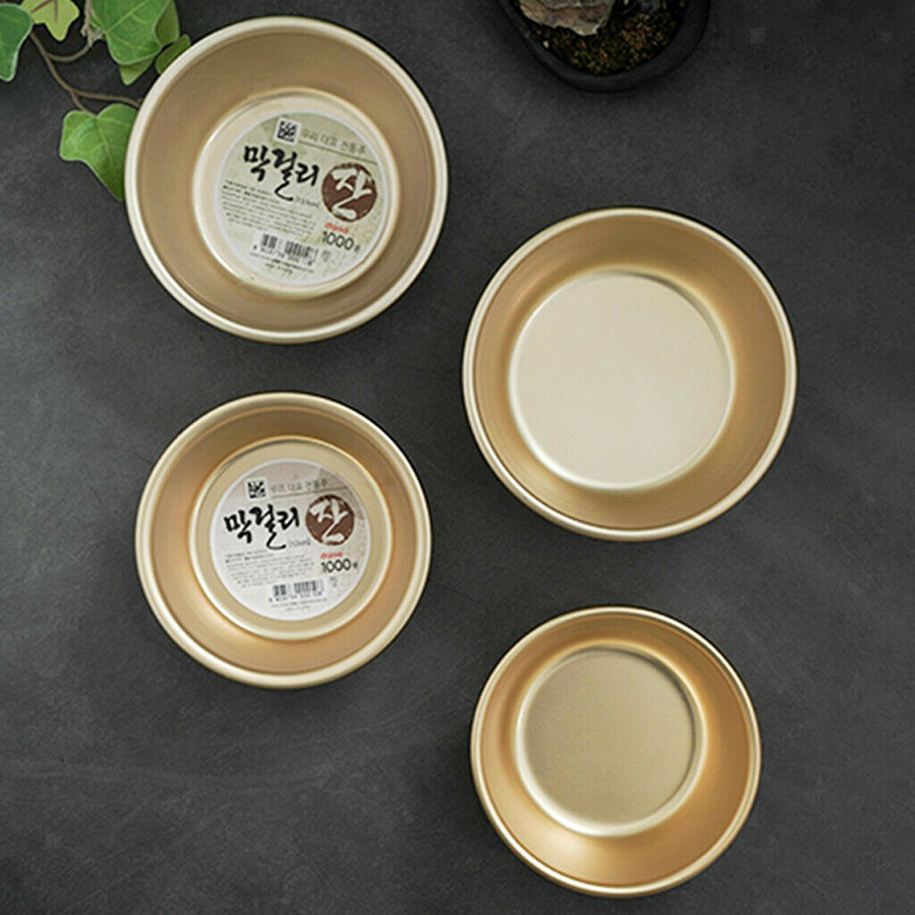 5x Lightweight Aluminum Rice Bowl Serving Bowl Dinnerware Kitchen Supplies