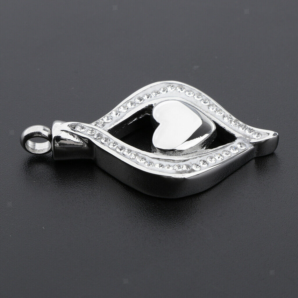 Heart Pet Funeral Cremation Ash Urn Locket Ashed Filler Jar Jewelry Pendant