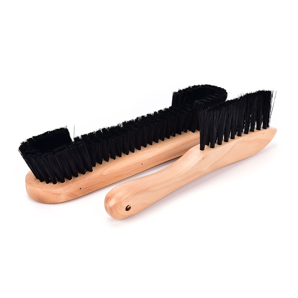 New Pair Rail & Felt Brush Cleaner Billiard Snooker Pool Table Wooden Tool  G Tt