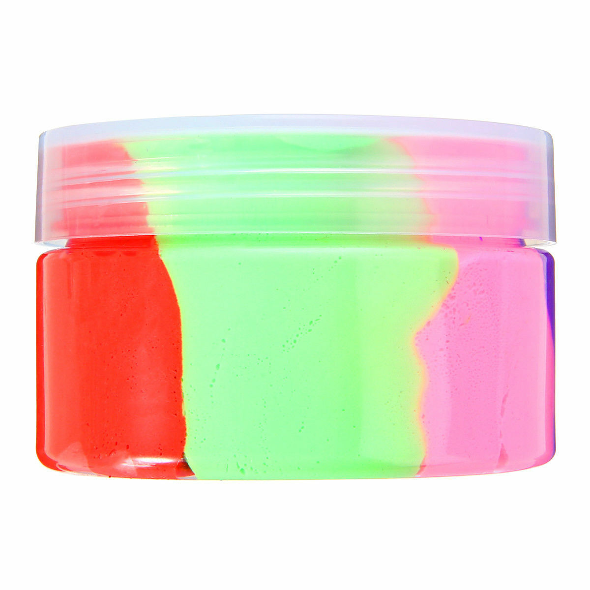 Glossy Cotton  Rainbow Puff Slime And Borax Kids Stress Relief Toys