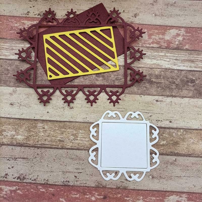 Rectangle Square Metal Cutting Dies Stencil DIY Scrapbooking Album Paper Card