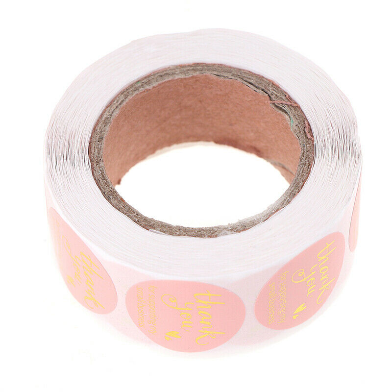 500 Pcs Pink Thank You For Supporting My Small Business 1Inch Seal Labe.l8