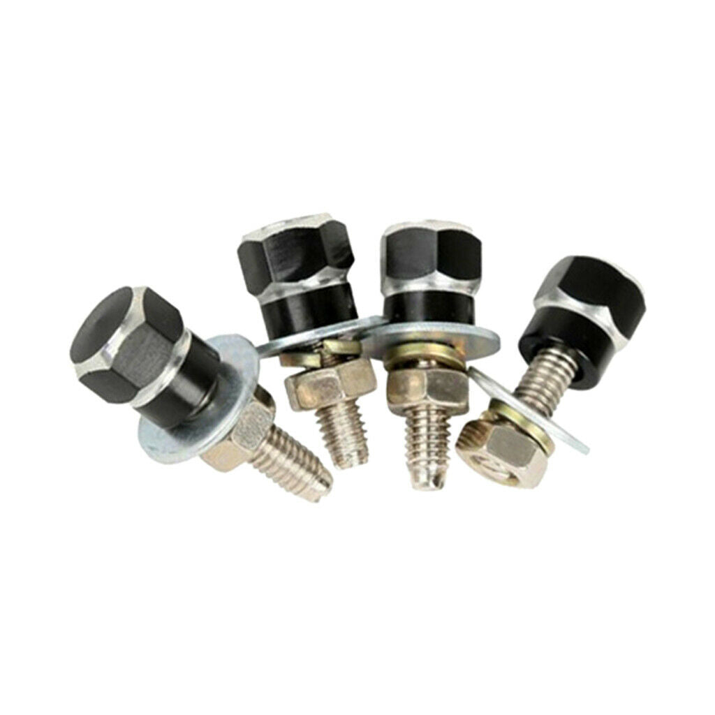 4 Motorbike Aluminum Alloy Hexagon license tag frame Bolts Hanging Fasteners
