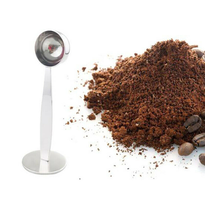 Stainless Steel Stand Coffee Measuring Tamper Spoon 1.97x5.51 inch.l8