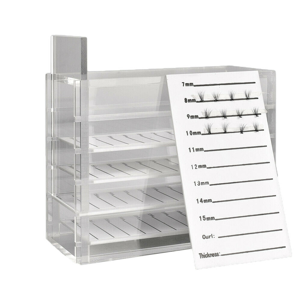 5 Tiers Professional Grafting False Eyelash Organizer Collection Storage Box
