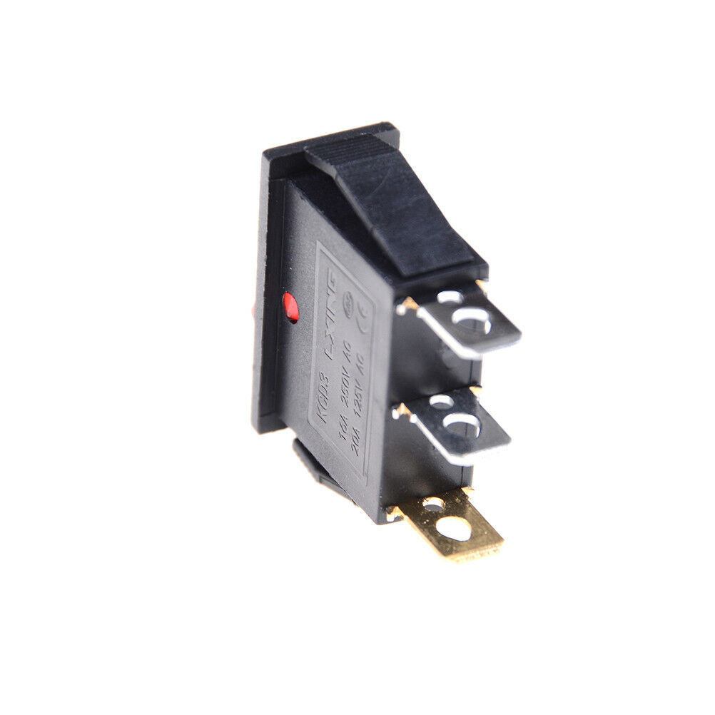5pcs/lot RED LED Light 3 PIN SPST ON/OFF Boat Rocker Switch 16A/250V 20A/125V
