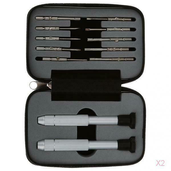 2x Portable Eyeglass Maintenance Kit Phone Watch Repair Tool Screwdriver Set