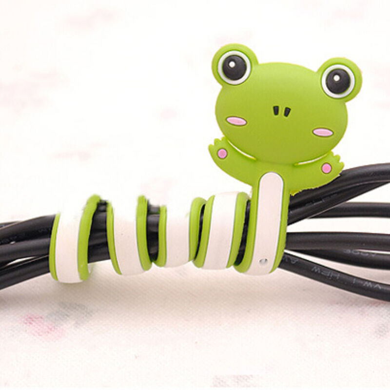 Animal Earphone Headphone Wrap Cord Wire Cable Holder Winder Organizer 2p.l8