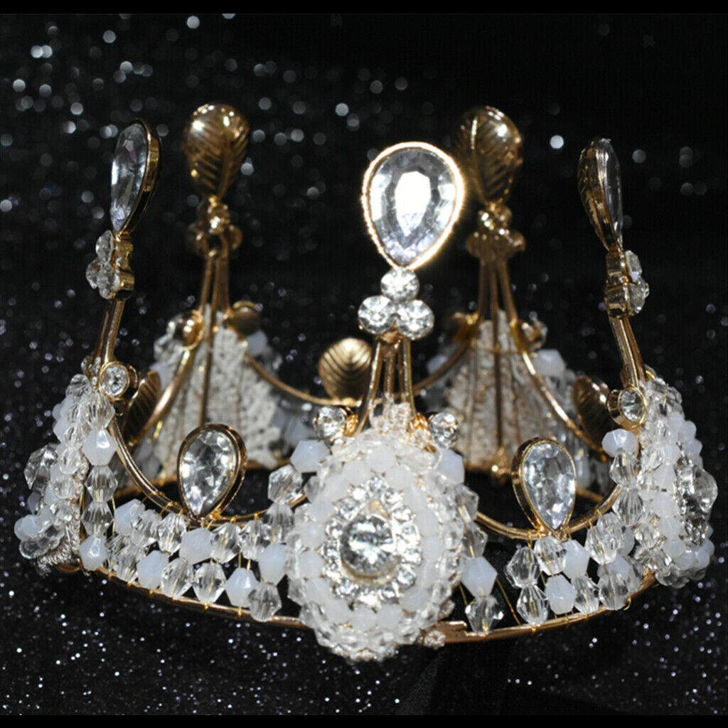 Sparking Girls Princess Tiara Crystal Crown Wedding Birthday Party Headpiece