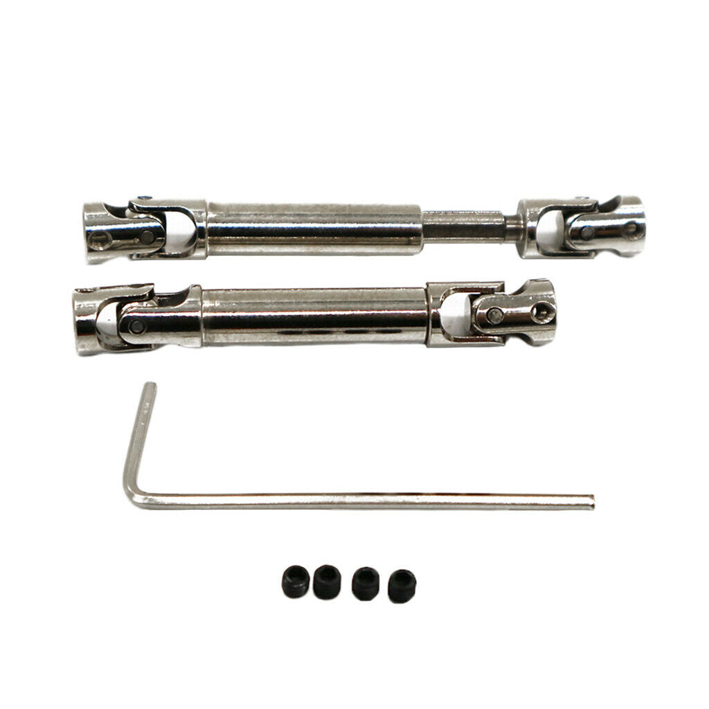2 Pcs Metal Drive Shaft Drive Shaft Drive Joint Set for WPL C14 C24 B14 B24 B16