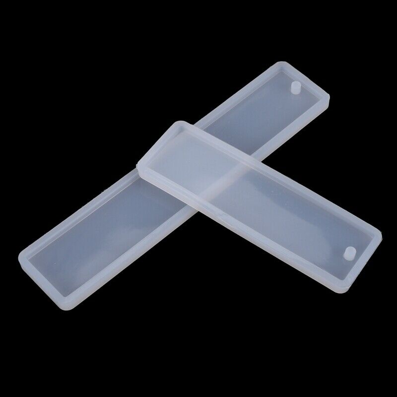 2 Pcs/Set Rectangle Silicone Bookmark Mold, DIY Bookmark Mould Making Epoxy ReE5