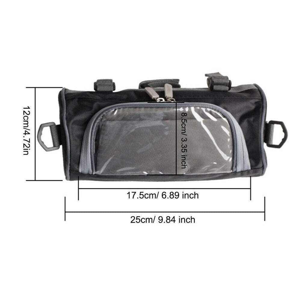 Waterproof Motorcycle Front Bag Motorbike Bike Handlebar Tools Storage Pack