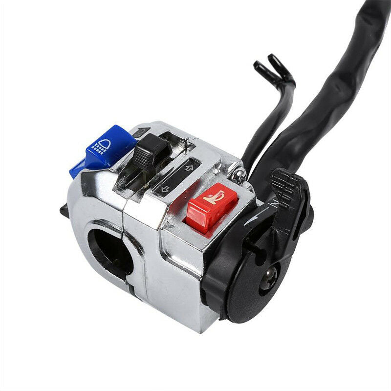 22mm 7/8" Motorcycle Handlebar Switch Control Horn Indicator Start Button 12V DC