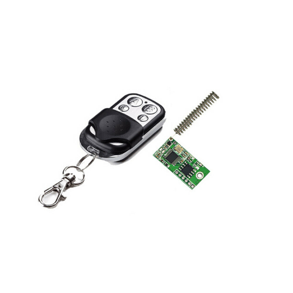 Low Power Decoding Module + Rolling Code Metal Four Button Remote Control