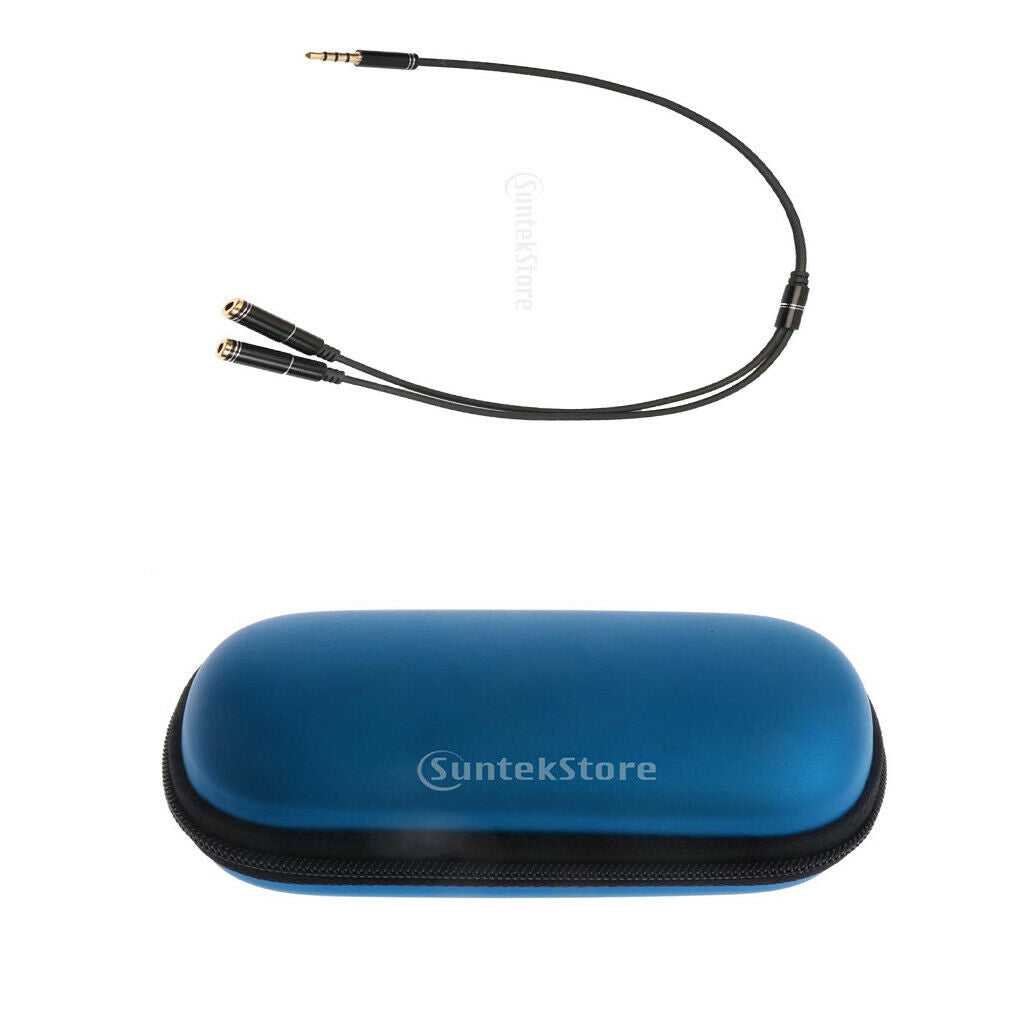 Case Bags Organizer Cable Extension Jack Stereo Splitter Electronic Accessories