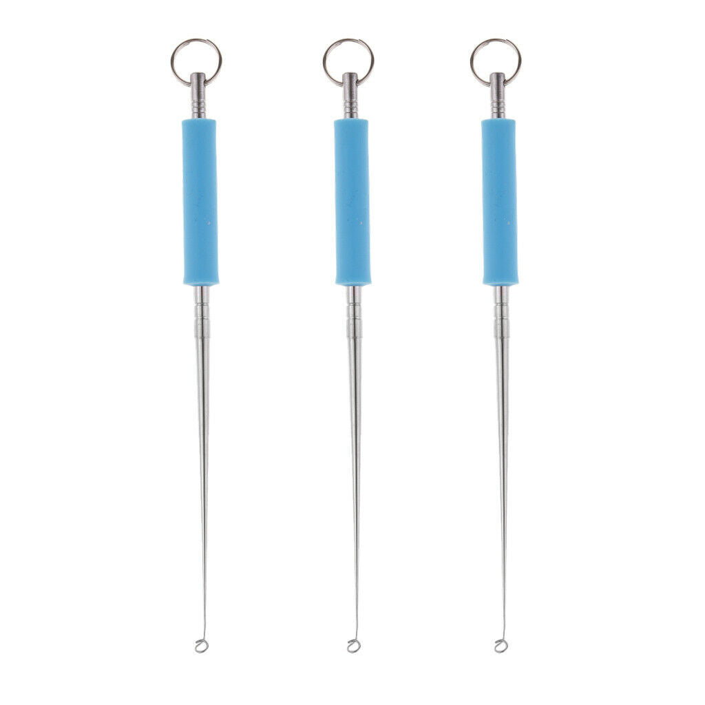 3x Stainless Steel Hook Extractor Remover Disgorger for Large & Small