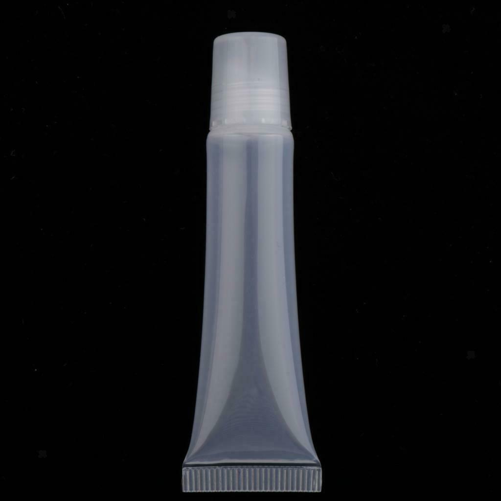 20 Pieces 8g Mini Clear Empty Lip Gloss Refill Empty Lip Balm Tubes Soft Tubes