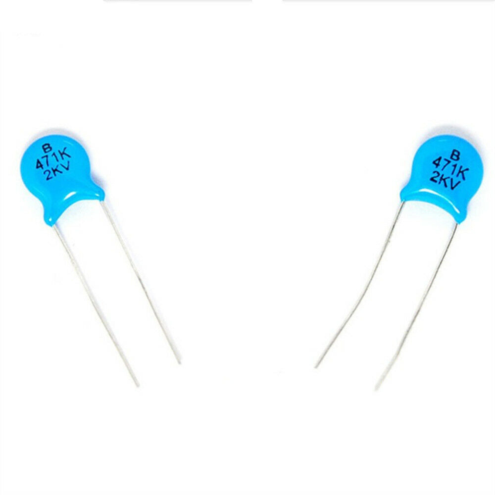 100pcs/lot High-voltage Ceramic Capacitor 471K 2KV/471 470PF 2000V