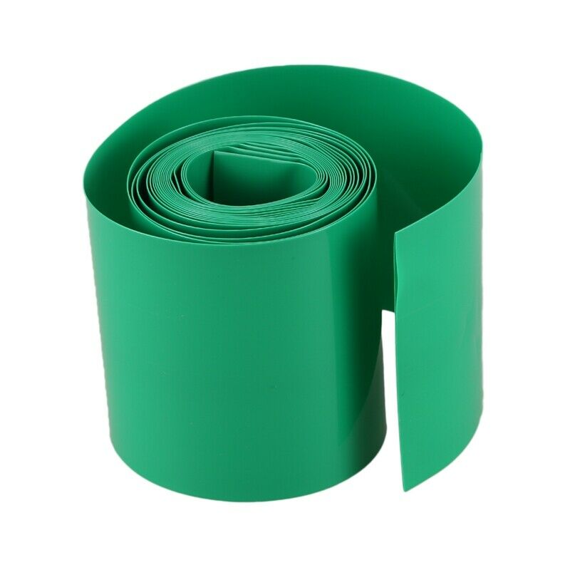 2M 50mm Dark Green PVC Heat Shrink Tubing Wrap for 2 x 18650 Battery F5X8X8