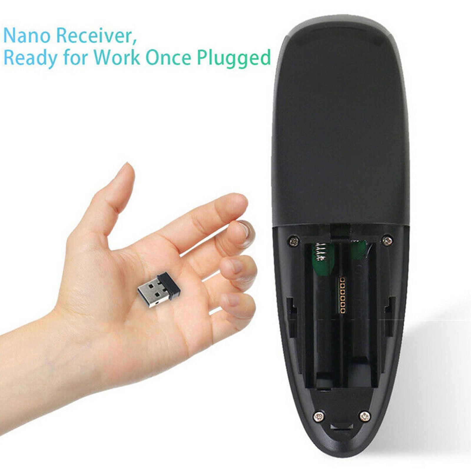 G10 2.4GHz Wireless Air Mouse Gyroscope Voice Remote Control USB Receiver For TV