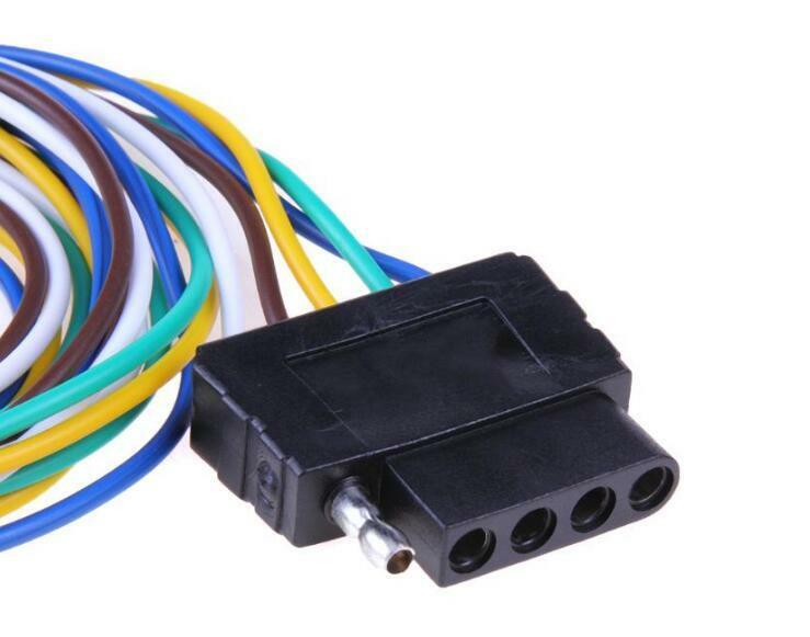 Vehicles Trailer Light Wiring Harness Extension Wire Connector 5 Pin Adapter 36"