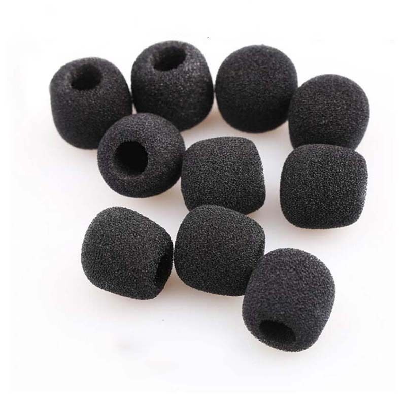 5XBlack Foam Covers Windscreen Windshield for Lavalier Lapel Microphone BDAU