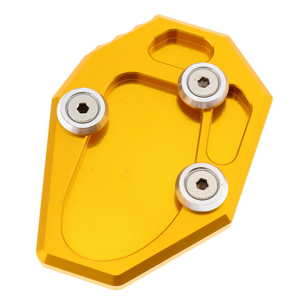 Motorcycle Kickstand Side Stand Extension Plate Pad for YAMAHA MT-07 Yellow