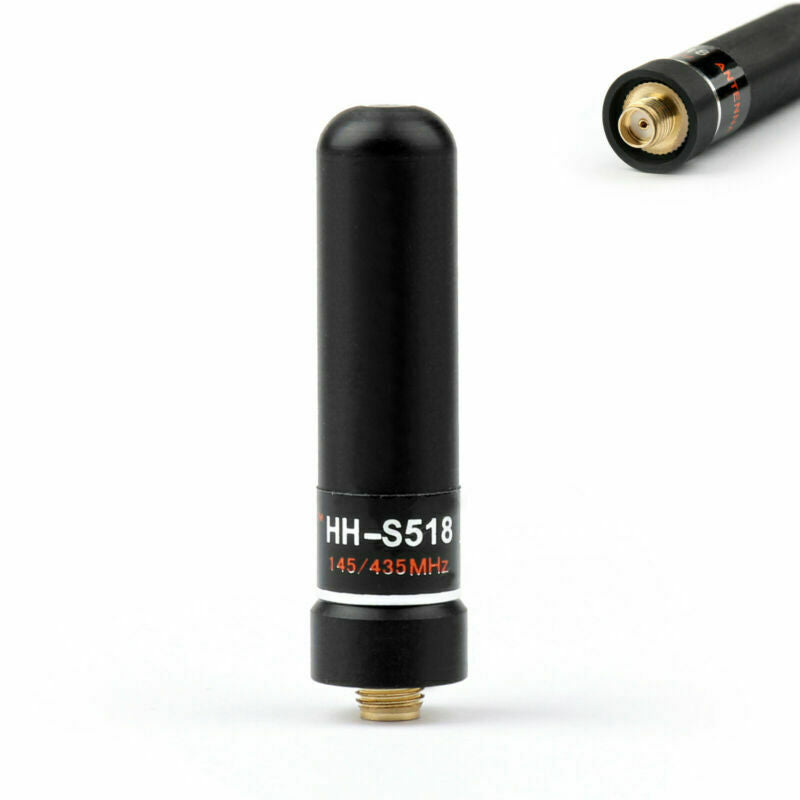 4Pcs Antenna HH-S518+Dual Band 144/430MHZ SMA Female For Kenwood UV5R Radio 5cm