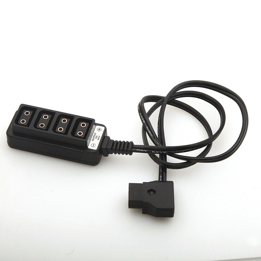 Male D-Tap Power Tap to Female D-Tap Power Supply Cable Hub Adapter Splitter