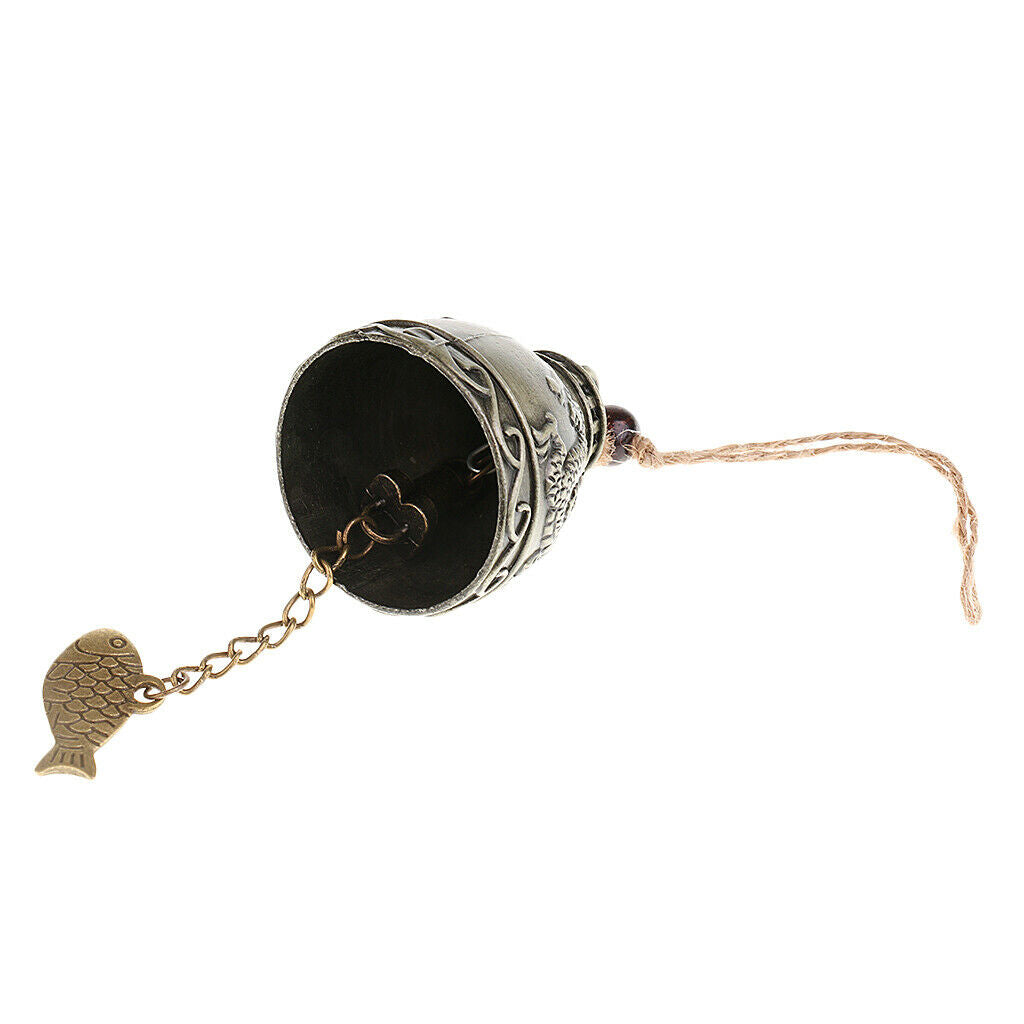 5pcs Durable Metal Hanging Feng Shui Wind Chime Jingle Bell Handicraft Gift