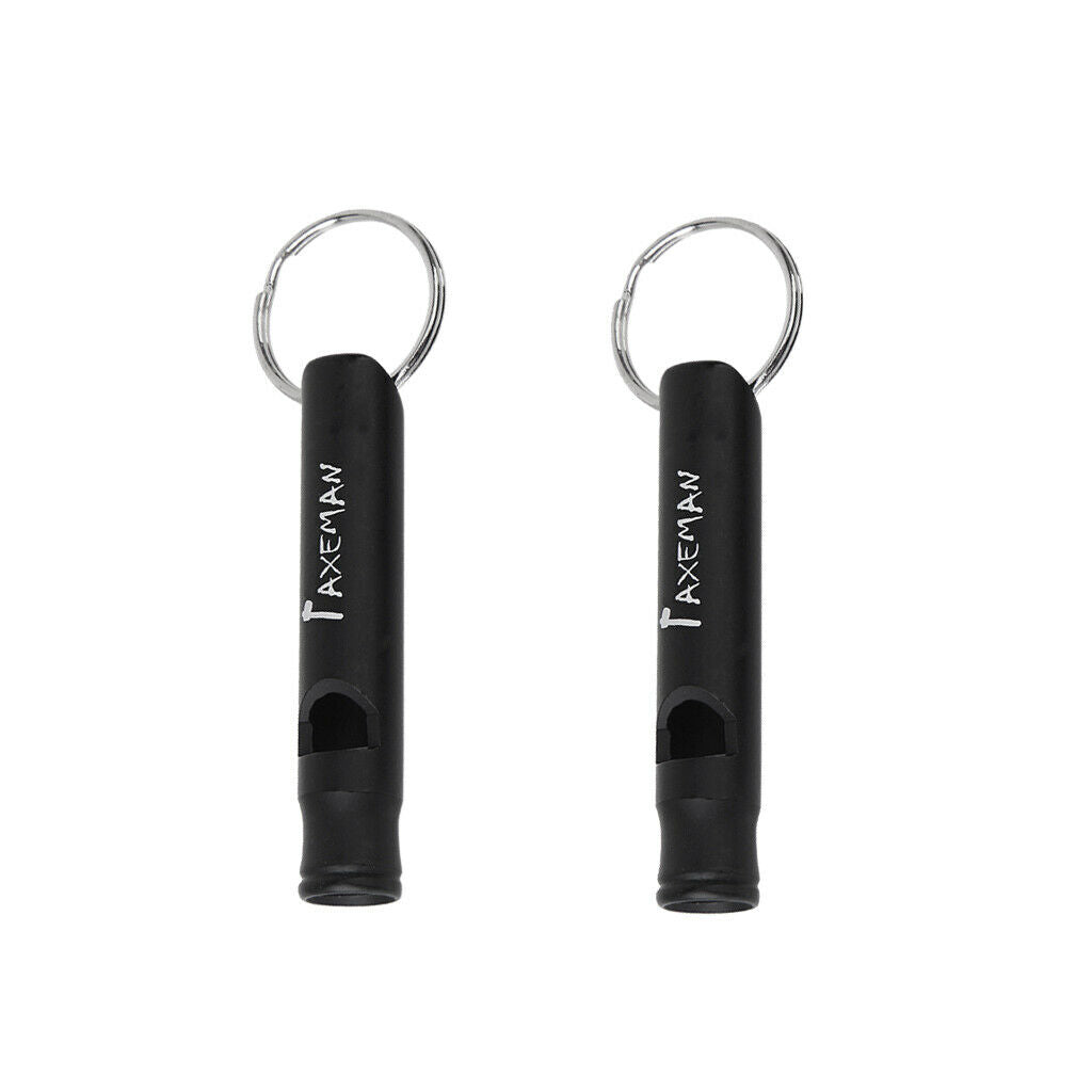 2x 2 Aluminum Alloy Survival  Whistle Key Chain