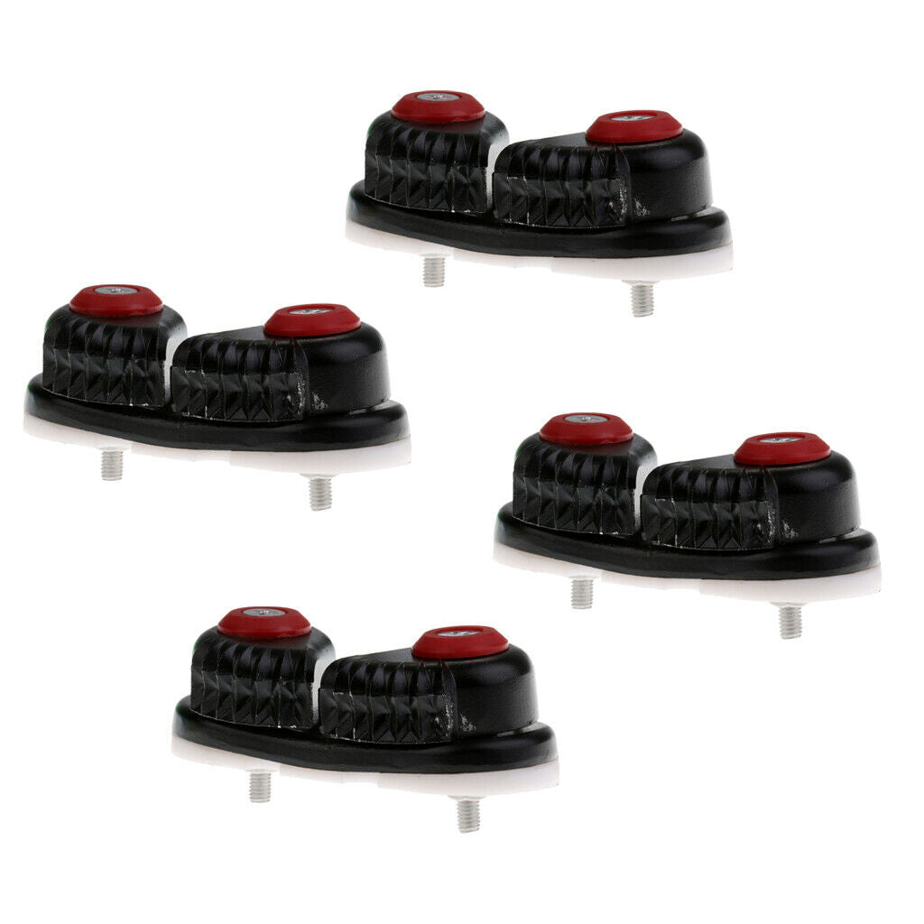 4 Pieces Plastic Sailboat Cam Cleat for Dia. 10-14mm Rope Sailing Cam Cleats