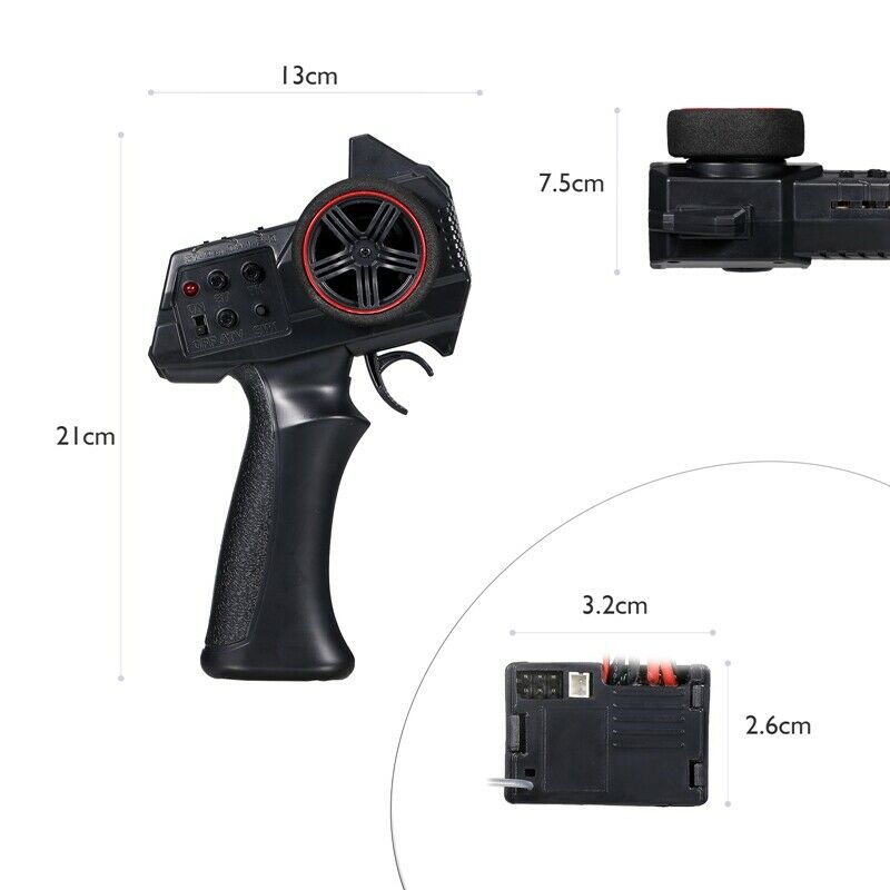 AX-7S AX7S 2.4G 3CH Transmitter Remote Controller with 2 in 1 Receiver ESC fW9M5