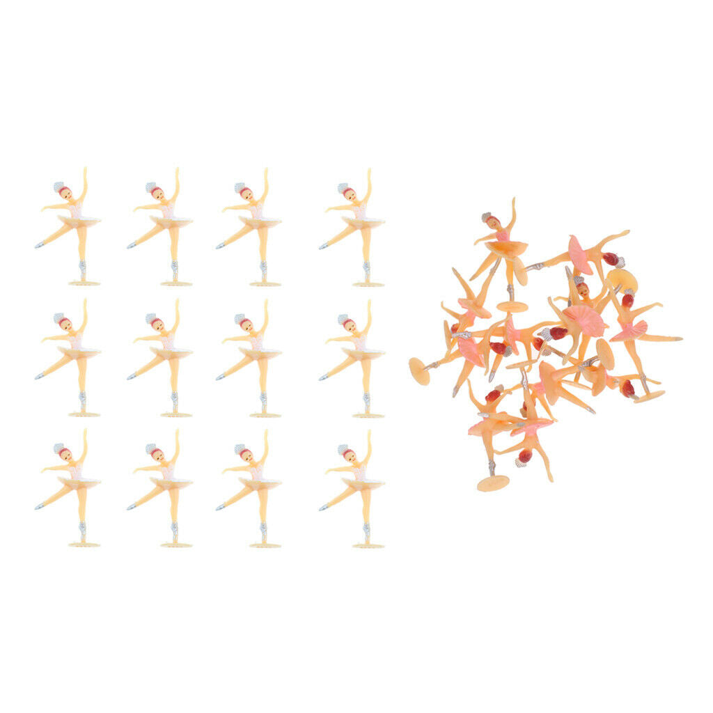 12x White & 12x Pink Mini  Decoration Kit For Home Decoration