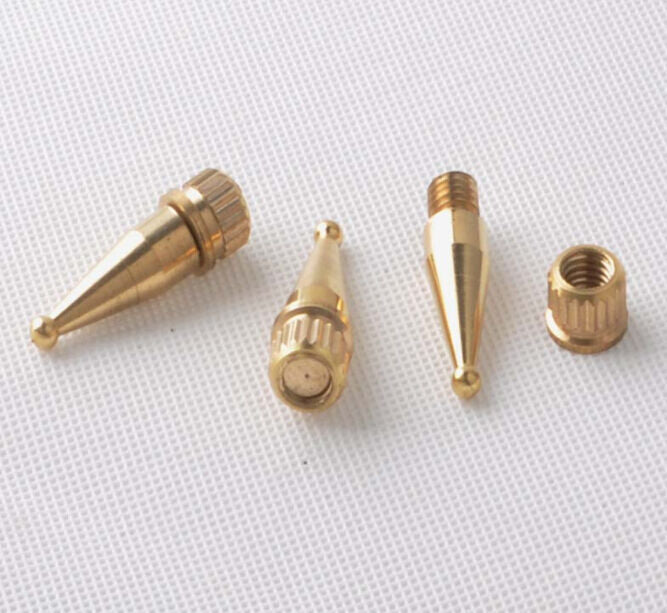 8pcs M8*34 HIFI round Copper Speaker spikes Isolation Spike Stand Foot