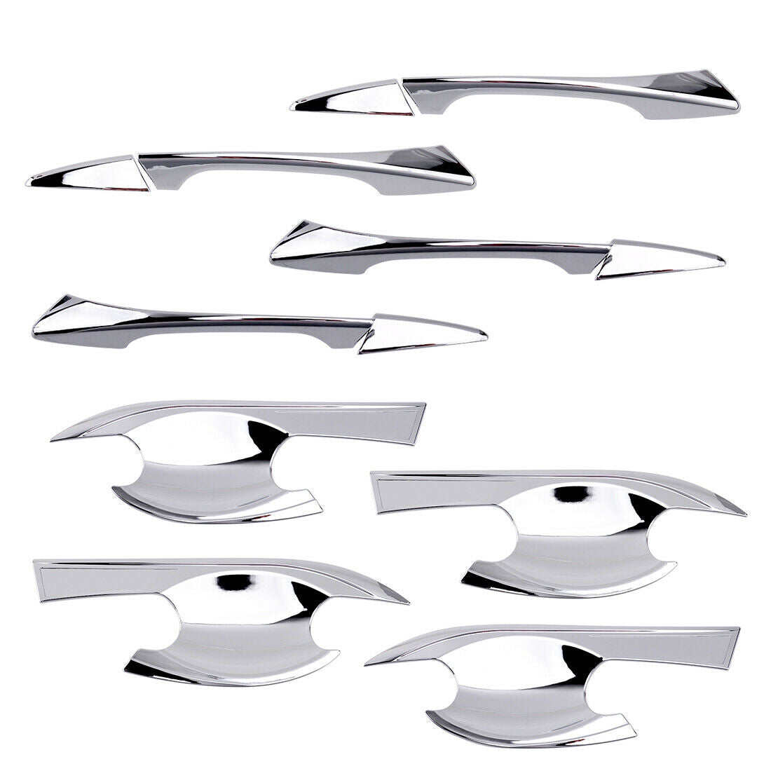 Chrome Door Handle + Bowl Cover Kit Set Fit For Acura TLX 2015-2020