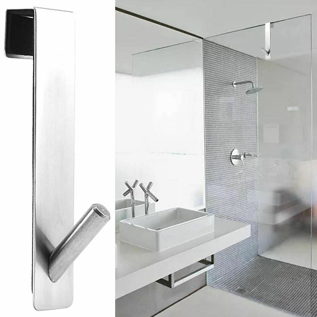 Stainless Steel Door Hooks Towel Hooks Extended Coat Rack for Bathroom