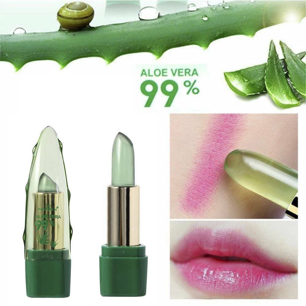Womens Aloe Vera Lip Color Mood Changing Long Lasting Moisturizing Lipstick AU