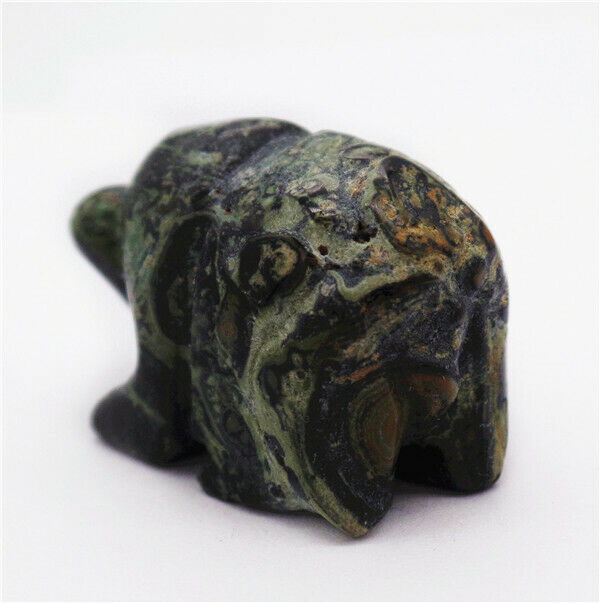 38x25x20mm Natural Kambaba Jasper Carved Bear Decoration Statue Decor HH7754