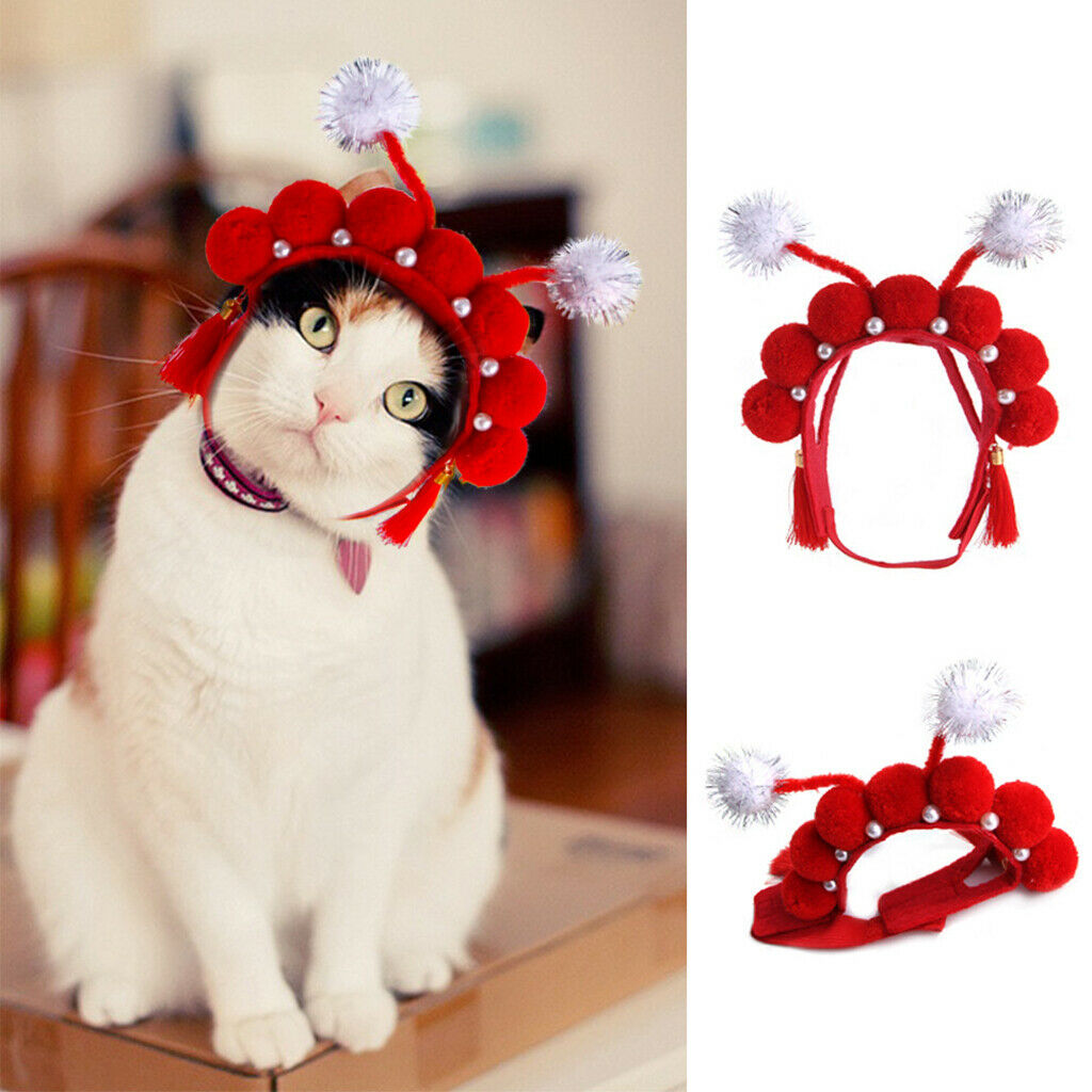 Cute Dog Pet Hat Funny Chinese Opera Costume Headdress for