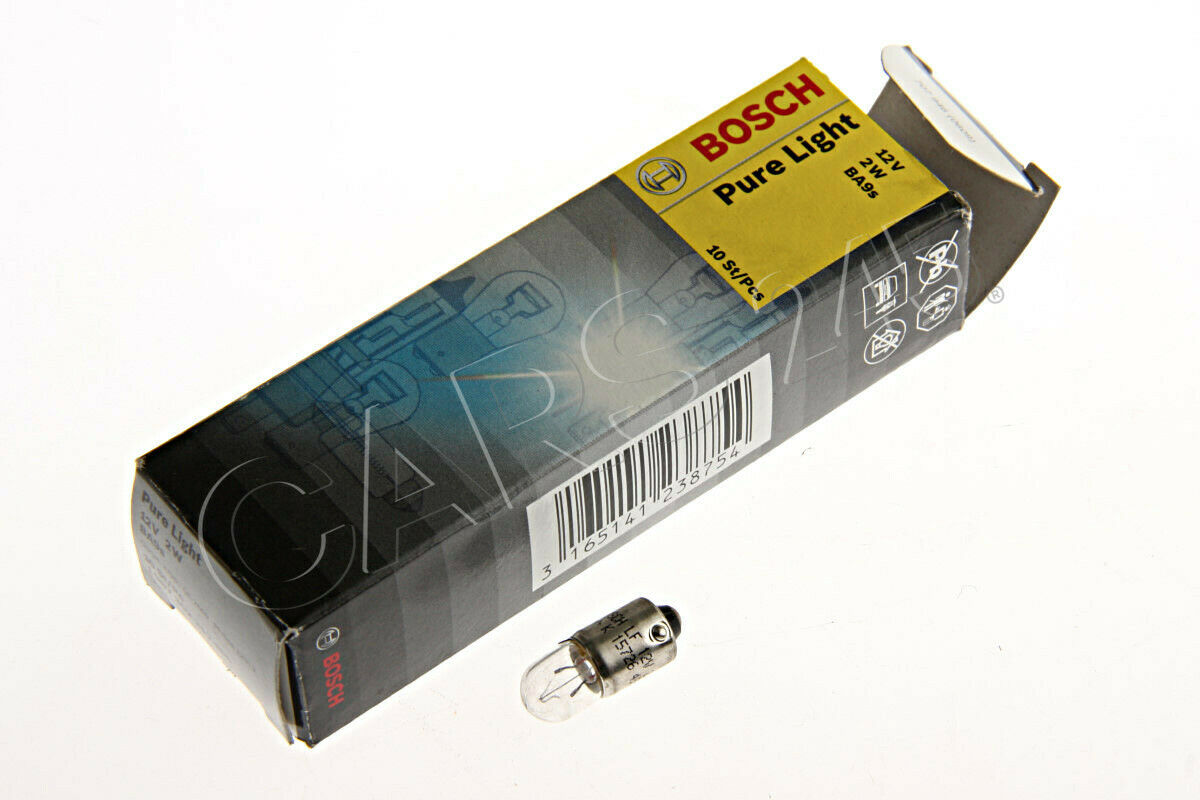 Bulb 1pcs 12V 2W BA9s PURE LIGHT BOSCH 1987302212
